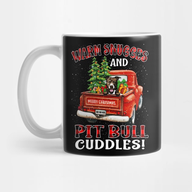 Warm Snuggles And Pit Bull Cuddles Truck Tree Christmas Gift by intelus